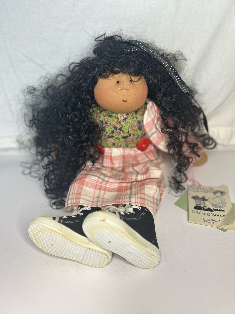 Vintage Little Souls Sibling Souls Cloth Doll Gretchen Wilson Collectible 1997